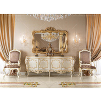 Buffet de luxe en bois massif de style rococo Meuble de salle à manger française pour salle à manger ou entrée