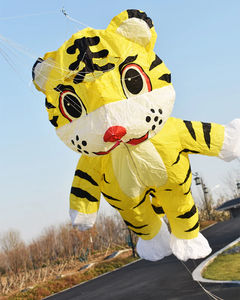 2.5M policromo aquilone tigre morbido gonfiabile <span class=keywords><strong>animale</strong></span> facile <span class=keywords><strong>mosca</strong></span> resistente agli strappi per principianti per attività genitore-figlio realizzato in Nylon - Product Image 5