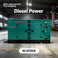 Groupe électrogène diesel refroidi par eau à six cylindres de 30 kW, 50 kVA, 80 kVA, 100 kVA, 200 kVA, 300 kVA, haute puissance, alimentation de secours pour usine