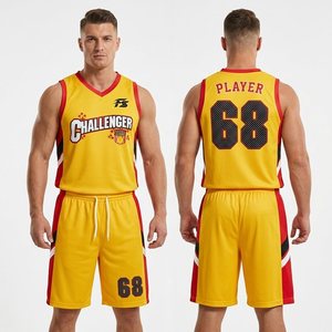 Ensemble de survêtement de basketball pour hommes à col en V, séchage rapide, impression personnalisée, tenue de sport athlétique pour <span class=keywords><strong>club</strong></span>, vente en gros - Product Image 1