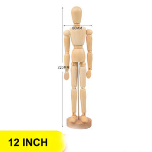 Деревянный манекен для рисования, 12 Дюймов, 30 см - Product Image 4