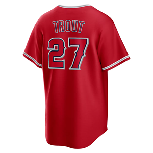 Maillots de baseball pour hommes 2026 en stock, vente en gros, livraison directe, brodés, 27 <span class=keywords><strong>Mike</strong></span> <span class=keywords><strong>Trout</strong></span>, 6 Anthony Rendon - Product Image 6