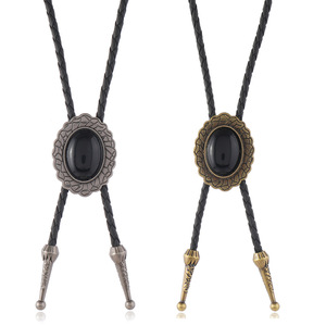 <span class=keywords><strong>Cravate</strong></span> pour hommes Vintage Western <span class=keywords><strong>Cowboy</strong></span> Bolo <span class=keywords><strong>Cravate</strong></span> pour hommes Pendentif géométrique Noir PU Cuir Corde <span class=keywords><strong>Cravate</strong></span> Femmes Collier Accessoires - Product Image 1