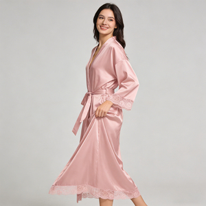 <span class=keywords><strong>Robe</strong></span> de mariée longue en satin de luxe avec cordon de serrage sur le devant, <span class=keywords><strong>robe</strong></span> de cérémonie pour femmes, <span class=keywords><strong>robe</strong></span> de <span class=keywords><strong>demoiselle</strong></span> <span class=keywords><strong>d</strong></span>'<span class=keywords><strong>honneur</strong></span> pour le printemps - Product Image 3