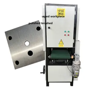 Ponceuse à bande automatique de tôle de 400/600/800/1000mm de large pour machine de polissage de métal d'ébavurage de peau d'oxyde de cuivre d'aluminium SS