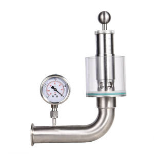 Válvula de escapamento de aço inoxidável, sanitário ss304 316l, medidor de pressão de escape - Product Image 1