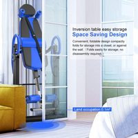 Mesa de Inversión Plegable de Aluminio Reforzado para Fitness en Casa, Compacta, Antideslizante, Altura Ajustable, Estirador de Espalda Unisex Personalizable