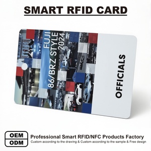 Cartes RFID NFC intelligentes personnalisées ISO 15693 Slix/NFC-V avec UID modifiable pour adhésion en salon de coiffure, clé tout-en-un pour réseaux sociaux et hôtels - Product Image 1