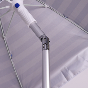 Parapluie de plage rayé bleu méditerranéen étanche Portable pour la commande en gros de stations de plage espagnoles - Product Image 4