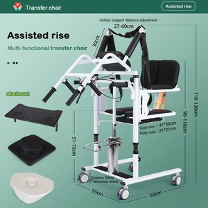 Nouvel Arrivage <span class=keywords><strong>Fauteuil</strong></span> de transfert de patient hydraulique, <span class=keywords><strong>fauteuil</strong></span> roulant médical d'aide au déplacement, bleu CZX-Y06, équipement de réadaptation - Product Image 5