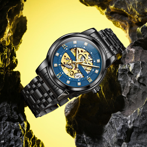 Reloj de Pulsera de Moda Casual con Correa de Acero Inoxidable, Resistente al Agua, con Diamantes, Logotipo Personalizado, Reloj Automático, Relojes Mecánicos - Product Image 2