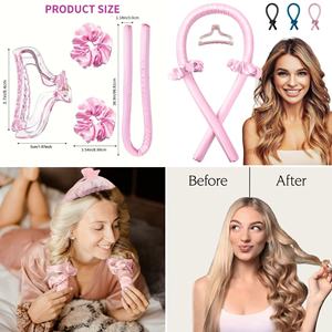 HLC Regalos para Futura Novia o de Soltera a Esposa: Set de Gorro para Rizar el Cabello sin Calor con Aspecto de Seda, Máscara para Ojos y Gorro para Rizar el Cabello - Product Image 3