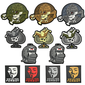 Glow in the Dark PVC Silicone 3D <b>Backpack</b> Patch Custom Cartoon Style Badge Customizable Size - Product Image 1