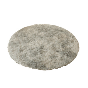 Alfombra Redonda de Felpa de Color Sólido, Estilo Moderno, para Sala de Estar, Dormitorio o Estudio, 120 cm de Diámetro - Product Image 5