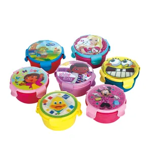 250ml 3D Lenticular Cartoon Snack Pot Lid PP Plastic Children's Lunch Box Foldable Storage Freshness Preservation Customizable