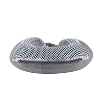 Oreiller de voyage cervical en forme de U en mousse à mémoire de forme, écologique, doux, en charbon de bambou, pour avion, bureau, maison, sommeil
