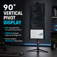 PC tout-en-un avec support réglable en hauteur 130 mm vertical, écran ultra-large 30 pouces 2560x1080, Intel Core i5, Windows 11 pour usage bureautique