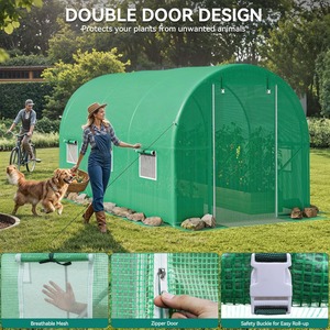 <span class=keywords><strong>Petit</strong></span> cadre en métal Polytunnel portable couvercle en plastique serre <span class=keywords><strong>Tunnel</strong></span> niveau marche dans une mini serre pour jardin - Product Image 5
