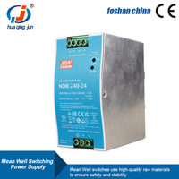 AC DC Industrial DIN Rail 240W 24V 10A NDR-240-24 Mean Well Switching Power Supply pour PLC
