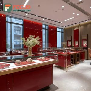 Minimalist Luxury Jewelry Display System Laminated Finish Jewelry Shop Display Cabinet - Product Image 6