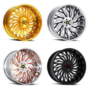 ล้อฟอร์จ FHJ แบบ 2 ชิ้น สำหรับรถบรรทุกออฟโรด ขนาด 22 24 26 นิ้ว ขอบลึก ผลิตจากอะลูมิเนียมอัลลอยด์ขัดเงา สำหรับรถ ram 1500 และ <span class=keywords><strong>Porsche</strong></span> <span class=keywords><strong>Panamera</strong></span> - Product Image 3