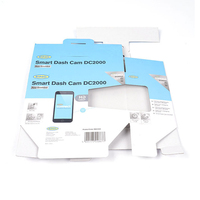 Boîte d'expédition de courrier en carton ondulé imprimé personnalisé avec fenêtre transparente Lamination mate de carton ondulé pliable pour le stockage de l'appareil photo