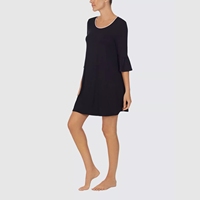 Robe de nuit longue à manches longues pour femme Beefey Classic, super douce, respirante, en lyocell, avec nœud devant, confortable, vêtements de détente, vente flash