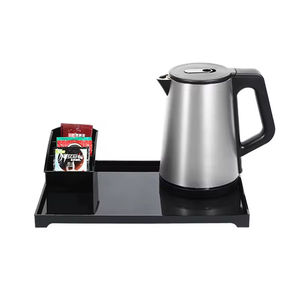 Ensemble de plateau de service Easton avec bouilloire électrique, idéal pour le service en chambre et le chauffage en déplacement - Product Image 1