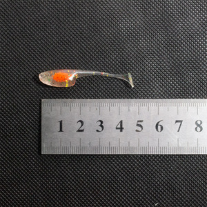 Señuelos de Pesca de Plástico Blando de Doble Color Core-shot Baby Shad con Cola de Paleta, Ideales <span class=keywords><strong>para</strong></span> Drop Shot y Micro Finesse - ¡Venta Caliente! - Product Image 5