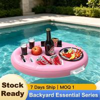 Bar flottant gonflable en PVC, porte-gobelets multifonctionnel gonflable, porte-boissons gonflable pour piscine