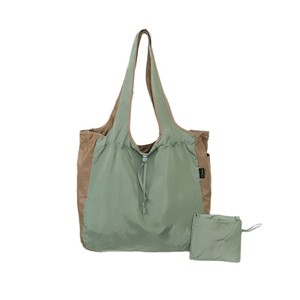 Bolsa de compras plegable de estilo coreano, bolsa de nailon de gran capacidad con cordón, para viajes de ocio, con bolsillo para teléfono - Product Image 5