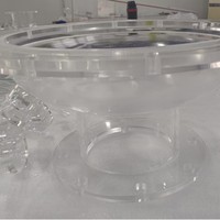 Services de moulage et de découpe d'appareils expérimentaux hémisphériques en acrylique transparent et écologique pour la transformation de formes sphériques et tubulaires