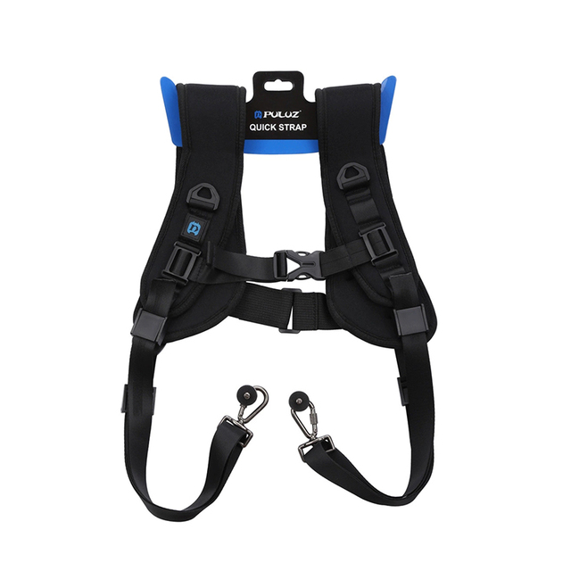 Quick Release Double Shoulder Harness Soft Pad Decompression Foam Strap Belt for DSLR Digital Cameras