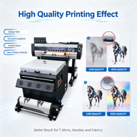 Imprimante DTF 60 cm avec carte mère Hoson stable, vitesse d'impression rapide, machine de transfert thermique pour t-shirts, pour l'impression personnalisée quotidienne de vêtements