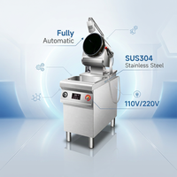 Machine de cuisson commerciale intelligente entièrement automatique à double combustible (gaz) Semikron personnalisée, en acier inoxydable SUS304, 110V/220V, pour cuisson rapide