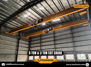 ซื้อเครน EOT แบบคานคู่คุณภาพพรีเมียม INOVIC CRM ขนาด 5-50 ตัน |   เครนเหนือศีรษะสำหรับงานหนักสำหรับโรงไฟฟ้าเหล็ก (ไม่มีการรับประกัน) - Product Image 5