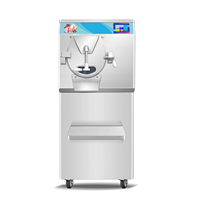 Machine à glaces italiennes et sorbets artisanale certifiée ETL ICM-48S 125L/H pour milkshakes et crèmes glacées, modèle sur pied