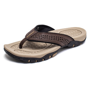 Sandalias de Playa Casuales de Verano para Hombre, Talla Grande, Antideslizantes, Cómodas, de Cuero PU, Nuevas - Product Image 2