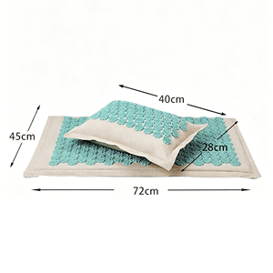 CZFIT - Juego de colchoneta de acupresión premium, ecológica, de lino natural y fibra de coco, para alivio del dolor - Product Image 2