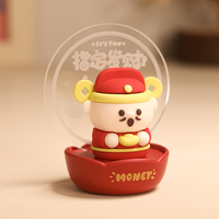 Mini Veilleuse Porte-Bonheur Chaton, Lampe LED Créative à Piles, Lumière Ambiante Blanche Chaude pour Décoration de Bureau et Chevet