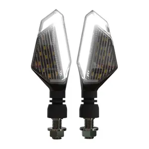 2PCS Motorcycle LED Turn Signal Lights Left Right Signal Lamp 22LED Winker Assy Indicators Blinkers For S100XR MSX125 R15