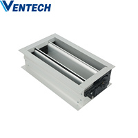 VENTECH HVAC Conduits d'air en aluminium de haute qualité, forme carrée/rectangulaire, avec régulateur de débit d'air réglable