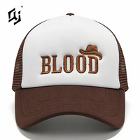 Casquette de camionneur personnalisée QJ OEM, logo brodé 3D, casquette en sergé de coton pour le sport et le golf en plein air, casquette de marque pour homme et femme, vente en gros
