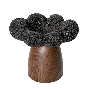 Porte-encens et support en forme de fleur en bois et céramique de style minimaliste moderne haut de gamme pour la décoration de la chambre à coucher, de la salle de bain et de la maison - Product Image 5