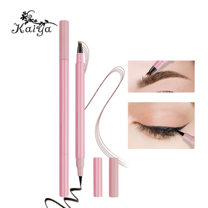 Maange-stylo adhésif 2 en 1 OEM, maquillage rose Vegan, <span class=keywords><strong>Eye</strong></span>-<span class=keywords><strong>liner</strong></span> liquide étanche, 4 pointes, micro-remplissage, pour les yeux, teinture, stylo pour sourcils - Product Image 3