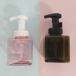 250ml 450ml Square PET <b>Empty</b> Skincare Cream & Face Cleanser Pump Sprayer Dispenser - Product Image 2