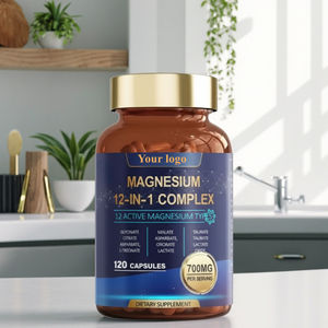 Capsules végétariennes de complexe de magnésium personnalisées 12 en 1, 120 capsules, complément alimentaire, fabrication OEM - Product Image 2