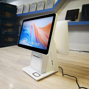 Kiosque <span class=keywords><strong>de</strong></span> commande automatique à double écran <span class=keywords><strong>de</strong></span> 15,6 pouces avec écran tactile capacitif pour restaurant - Product Image 1