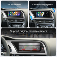 Autoradio Linxu System 8,8 Pouces pour Audi A4 A5 WIFI SIM Carplay GPS Navi Stéréo Android Auto Écran Tactile Youtube MP3 USB DVR