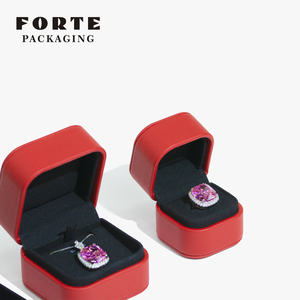 Forté Luxury Customizable Logo Ring Jewelry <b>Gift</b> Set Luxury Packaging <b>Boxes</b> for Rings - Product Image 1
